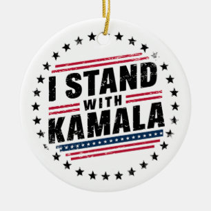 Décoration En Céramique 2024 Kamala Harris Madame la Présidente USA Vote