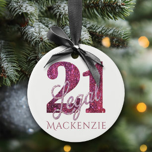 Décoration En Céramique 21 et juridique Fun Pink Faux Parties scintillan