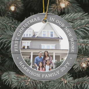 Décoration En Céramique 2 Photo Premier Noël Nouveau Accueil Faux Grey Woo