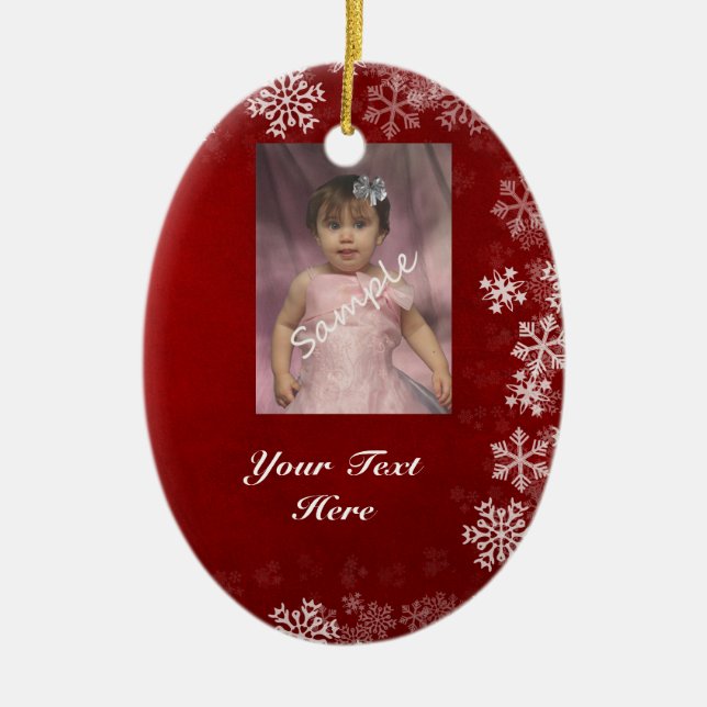 Décoration En Céramique 2 photos/ornement latéral rouge et bleu (Devant)