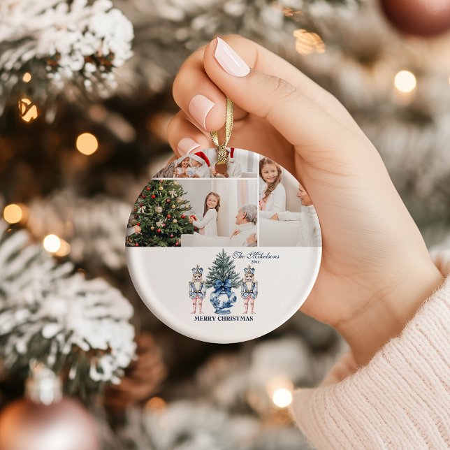 Décoration En Céramique 3 Photo Blue Chinoiserie Nutcracker Christmas (Créateur téléchargé)