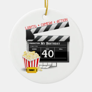Décoration En Céramique 40e anniversaire Movie Anniversaire fête