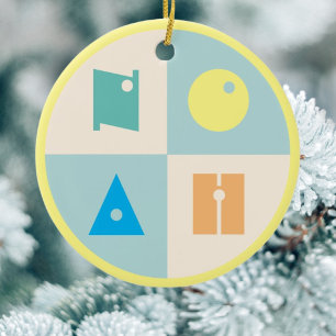 Décoration En Céramique 4 lettre nom bébé nouveau-né jouet cadeau Ornament