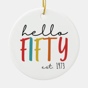 Décoration En Céramique 50e anniversaire