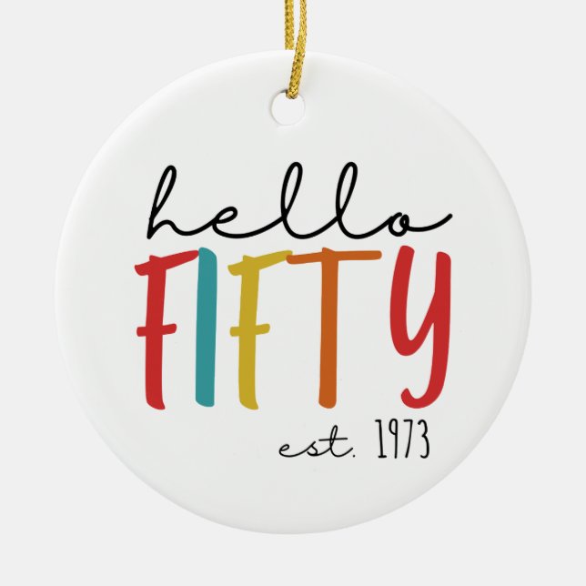 Décoration En Céramique 50e anniversaire (Devant)