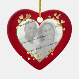 Décoration En Céramique 50e anniversaire Heart Photo Keepsaké