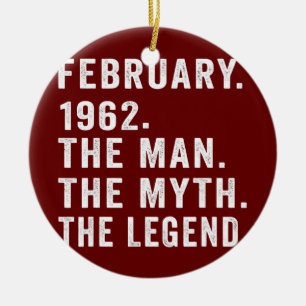 Décoration En Céramique 60 Ans Cadeaux Anniversaire L'Homme Mythe Légende