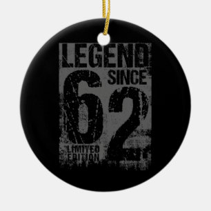 Décoration En Céramique 60 ans Vintage 1962 60e anniversaire