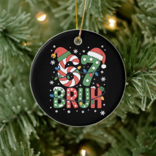 Décoration En Céramique 67 Six Seven Bruh Drôle de Noël 6 7 Meme