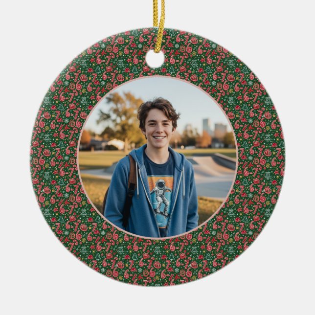 Décoration En Céramique 6-7 Meme One Photo Christmas Doodles (Devant)