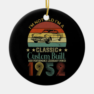 Décoration En Céramique 70e anniversaire Cadeaux pour hommes papa Retro Vi