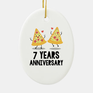Décoration En Céramique 7e anniversaire 7 ans