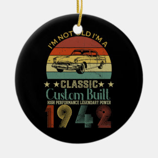 Décoration En Céramique 80th Birthday Gifts for Men Dad Retro Vintage