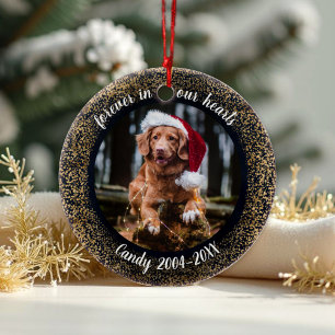 Décoration En Céramique À jamais dans nos cœurs - Mémoire de Photo d'Anima