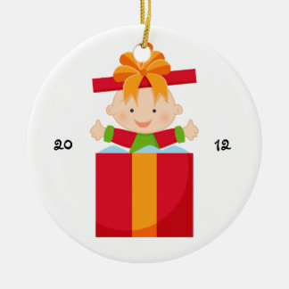 Décoration En Céramique A personnalisé mon ęr bébé d'Ornement-Cadeau de