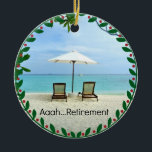 Décoration En Céramique Aaah... retirement, popular design, ceramic orname<br><div class="desc">Aaah... retirement,  relaxing at the beach</div>