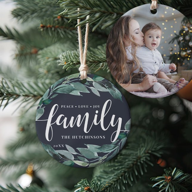 Décoration En Céramique Abondance en hiver | Peace Love Joy Family (Créateur téléchargé)