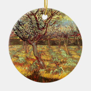 Décoration En Céramique Abricotiers en fleurs par Vincent van Gogh