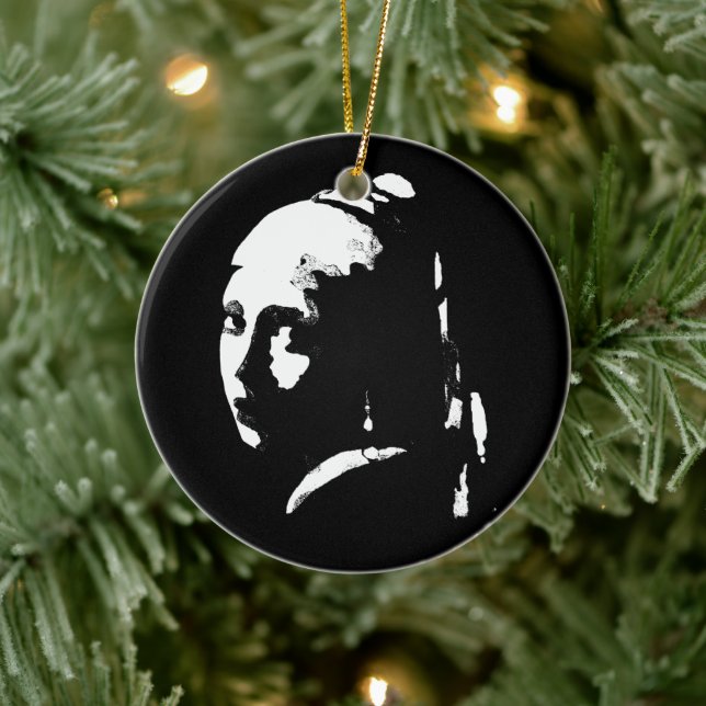 Décoration En Céramique Abstraite fille avec une oreille perle (Arbre)