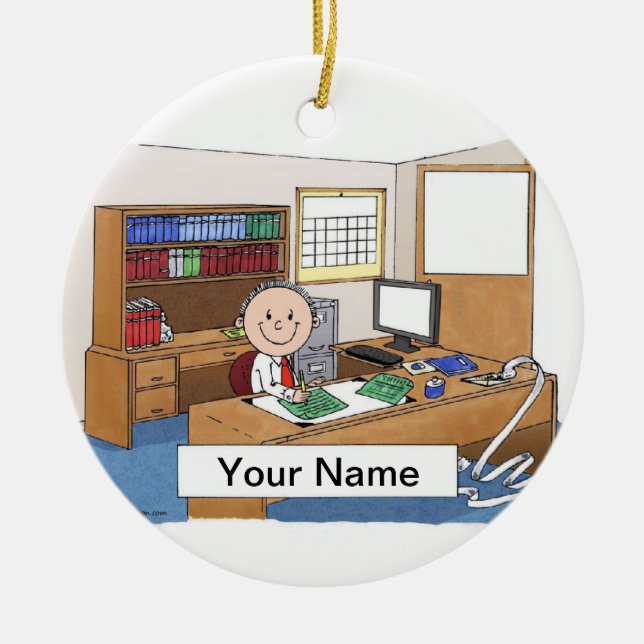 Décoration En Céramique Accountant (Devant)