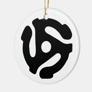 Décoration En Céramique Adaptateur vinyle de 7 pouces 45 tr/min insérez l'