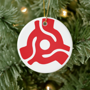 Décoration En Céramique Adaptateur vinyle de 7 pouces 45 tr/min insérez l'