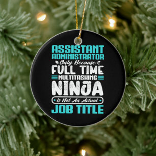 Décoration En Céramique Administrateur adjoint - Multitasker - Titre du tr