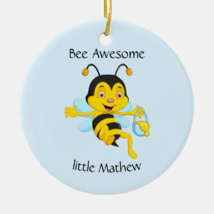 Décoration En Céramique Adorable Bee Boy Cartoon
