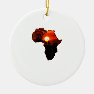 Décoration En Céramique Afrique T Carte Chemise De L'Afrique Le Soleil Sud
