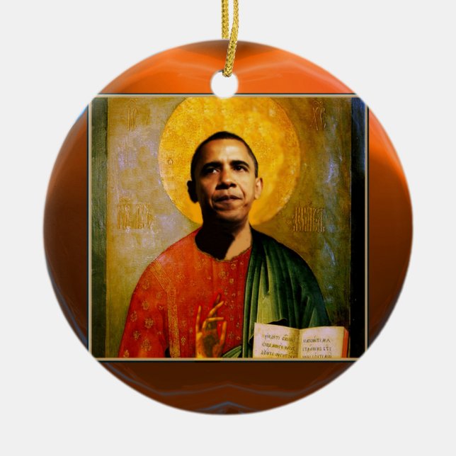 Décoration En Céramique Agate orange SANTOBAMA (Devant)