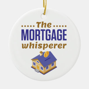 Décoration En Céramique Agent de prêt bancaire hypothécaire Whisperer