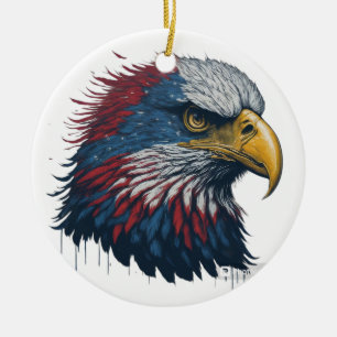 Décoration En Céramique Aigle à tête blanche