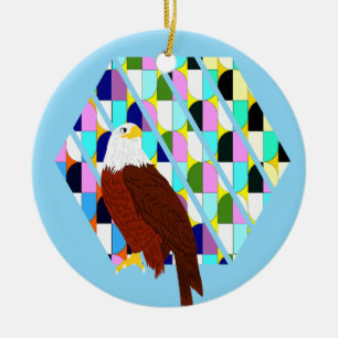 Décoration En Céramique Aigle moderne du milieu du siècle