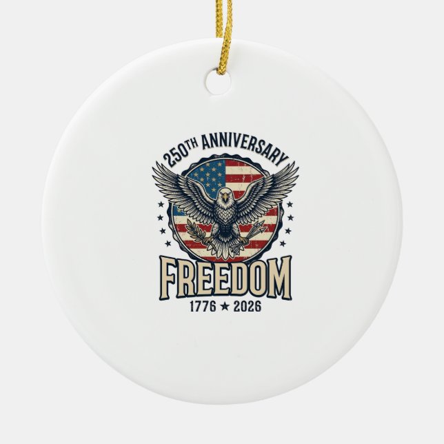 Décoration En Céramique Aile de la liberté du 250e anniversaire Vintage pa (Devant)