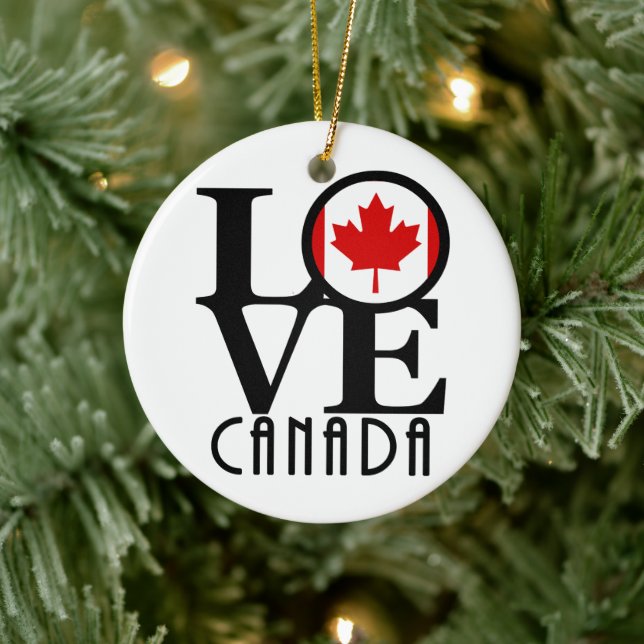 Décoration En Céramique AIMER Canada (Arbre)