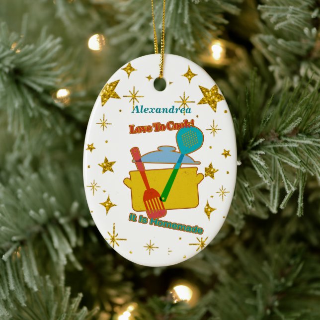 Décoration En Céramique Aimer Cuisiner Des Pots De Cuisines Dire Personnal (Arbre)