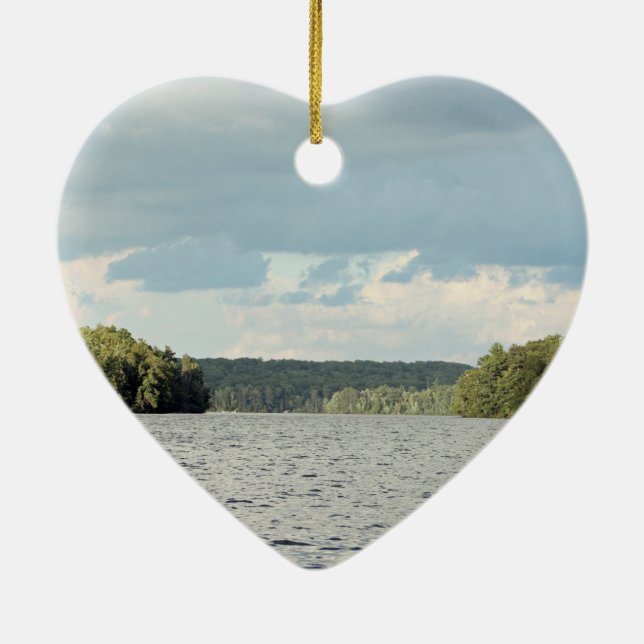 Décoration En Céramique Aimer l'ornement du lac (Dos)