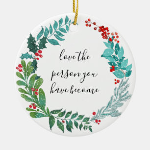 Décoration En Céramique aimez la personne que vous êtes devenue une crois