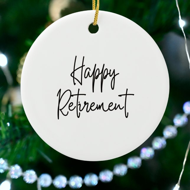 Décoration En Céramique Airline Pilot Retirement Photo Blue Ivory Stripes (Créateur téléchargé)