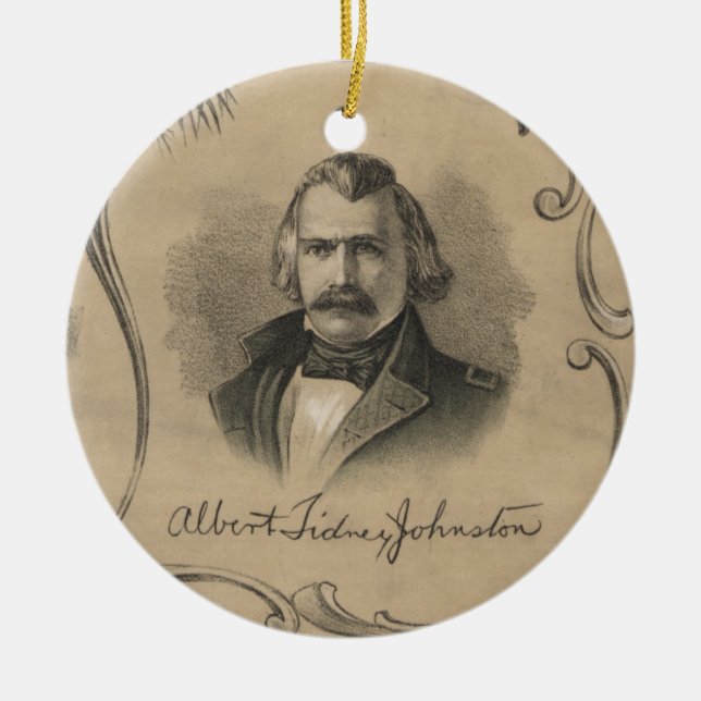 Décoration En Céramique Albert Sidney Johnston (Devant)