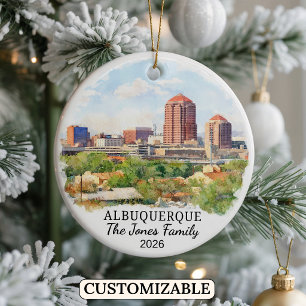 Décoration En Céramique Albuquerque personnalisé, Nouveau-Mexique sur mesu