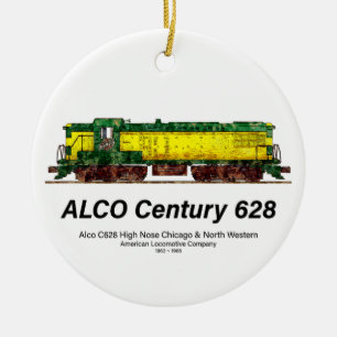 Décoration En Céramique Alco C-628 aka Alco Century 628 Diesel Locomotive