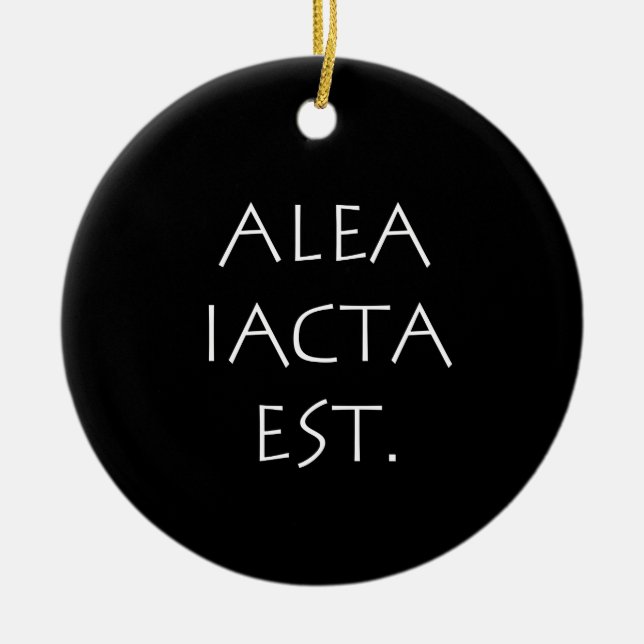 Décoration En Céramique Alea Iacta Est (Devant)