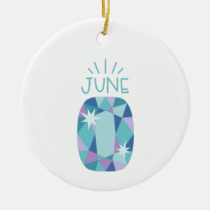 Décoration En Céramique Alexandrite Birthstone