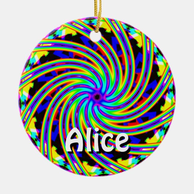 Décoration En Céramique Alice (Changer les mots) (Devant)