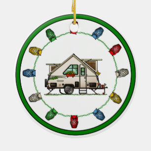 Décoration En Céramique Aliner Pop Up RV joyeux campeurs
