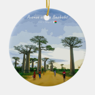 Décoration En Céramique Allée des Baobabs, Madagascar - Paysage