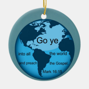 Décoration En Céramique Aller Oui...Mark 16:15