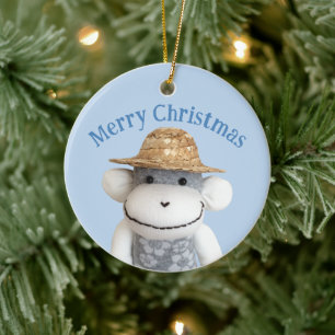 Décoration En Céramique Aloha Sock Monkey(Garçon)