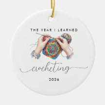 Amateur de crochet Cadeau de passe-temps Année où